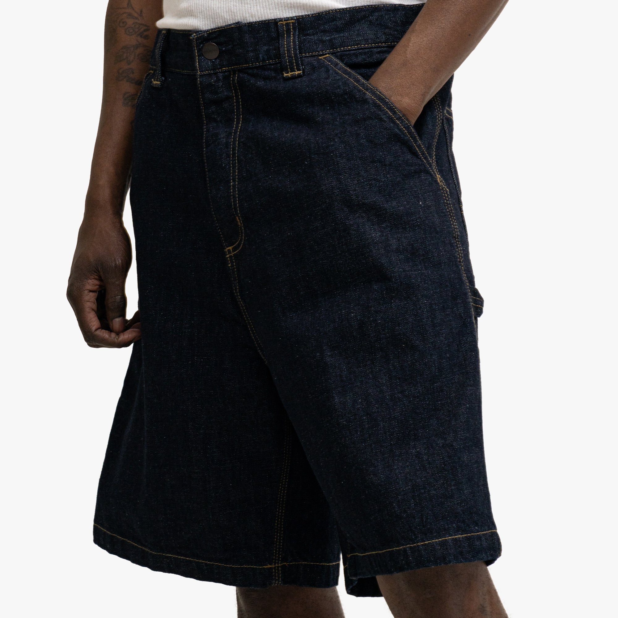 Carhartt WIP OG Single Knee Short Blue Rinsed