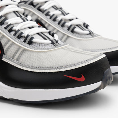 Nike Air Zoom Spiridon Metallic Silver / Sport Red - Black