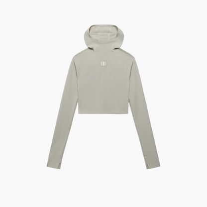 adidas X Fear Of God Women's Base Layer Crop Hoodie/Sesame