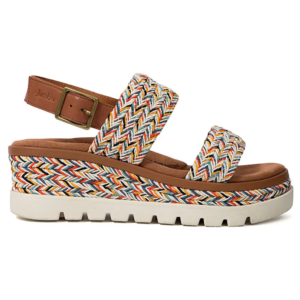 WOMEN'S JAMBU DESTINY SANDAL WEDGE | MULTI
