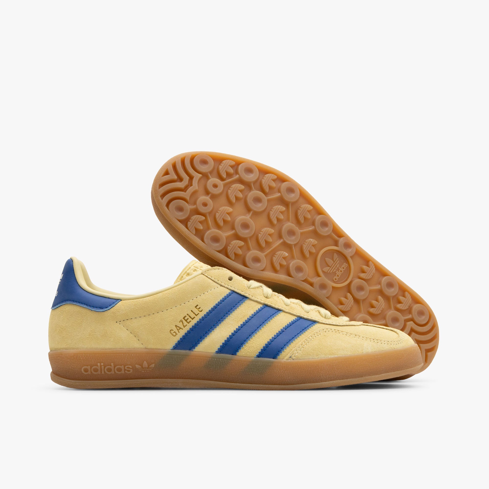 adidas Originals Gazelle Indoor Powder Yellow / Team Royal Blue - Footwear White