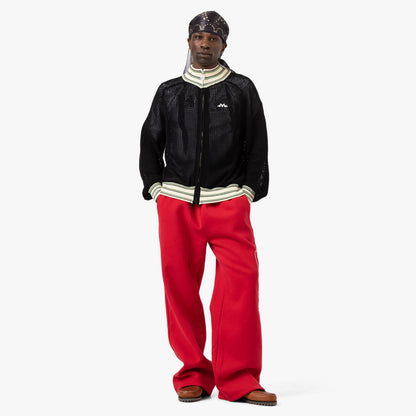 4YE Knit Track Jacket / Black / Green