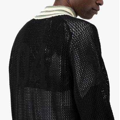 4YE Knit Track Jacket / Black / Green