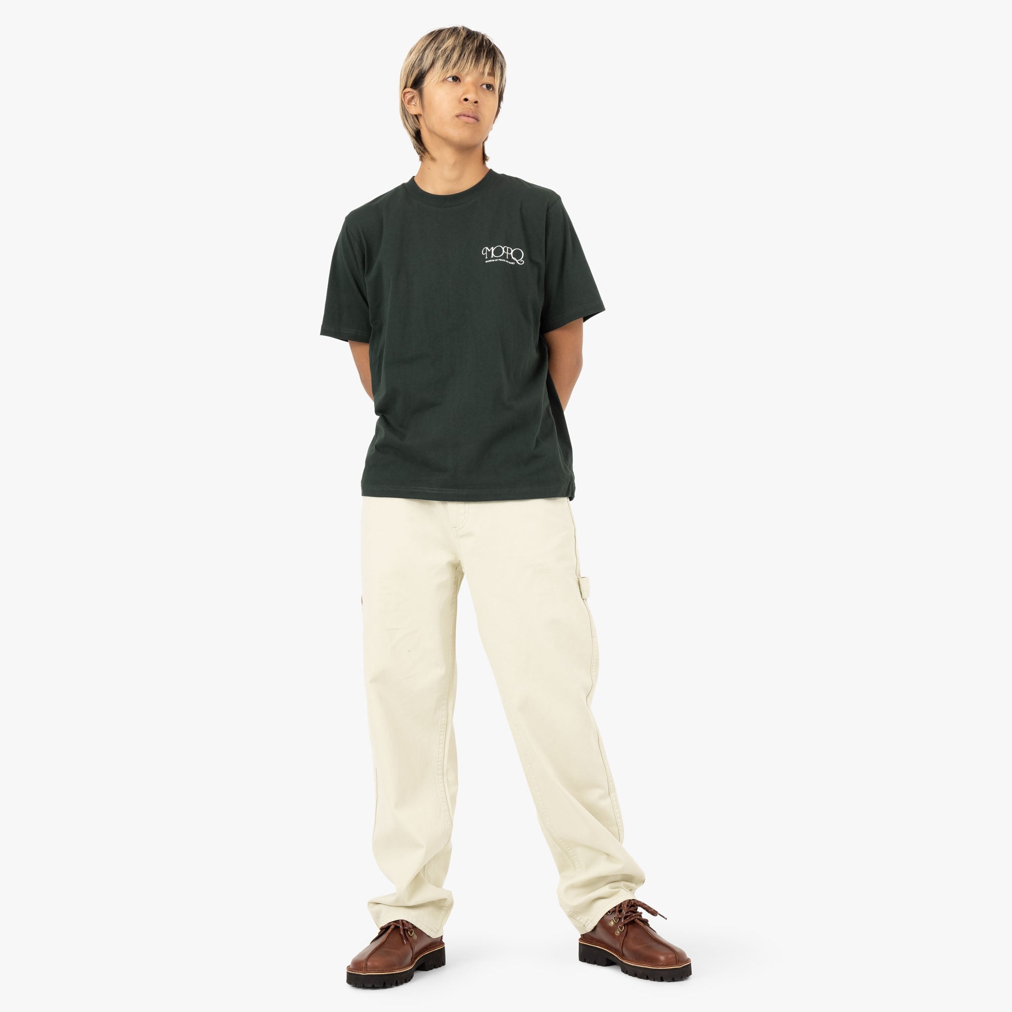 Museum of Peace & Quiet Free Hand T-shirt / Pine