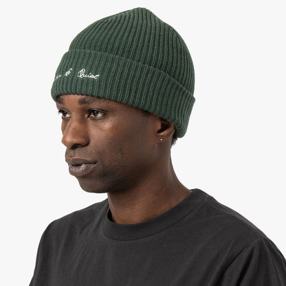 Museum Of Peace & Quiet Signature Rib Knit Beanie / Forest