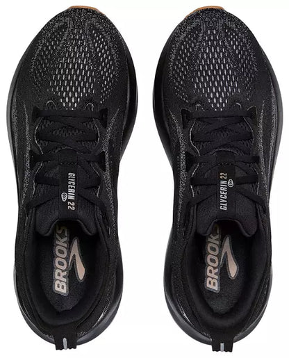 MEN'S BROOKS GLYCERIN 22 | BLACK / PRIMER GRAY / BISCUIT