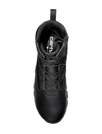 MEN'S CARHARTT GILMORE WATERPROOF 8-INCH SIDE ZIP BOOT | BLACK