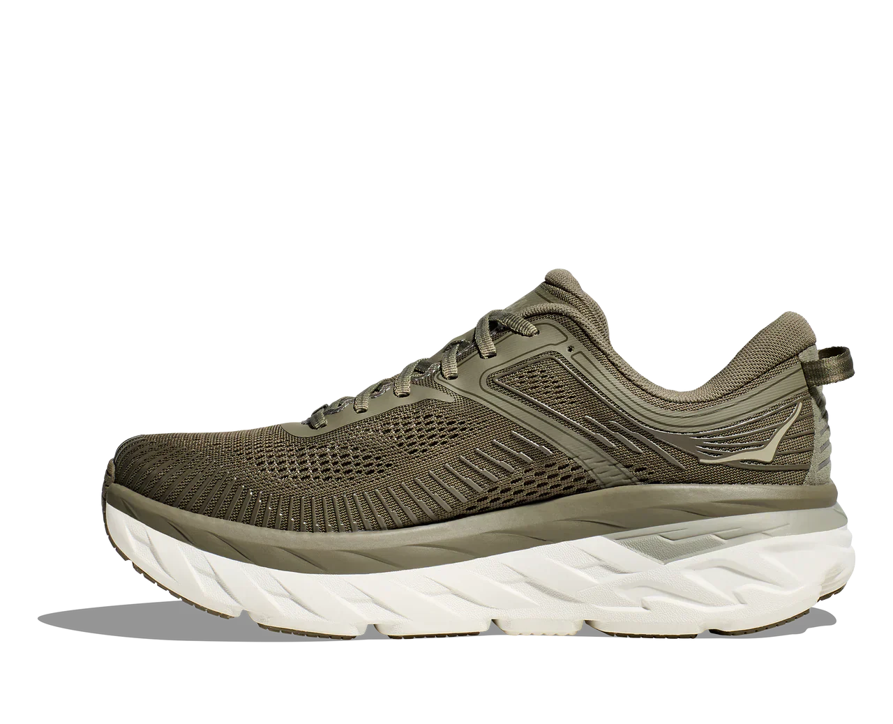 MEN'S HOKA BONDI 7 | OLIVE HAZE / WHITE