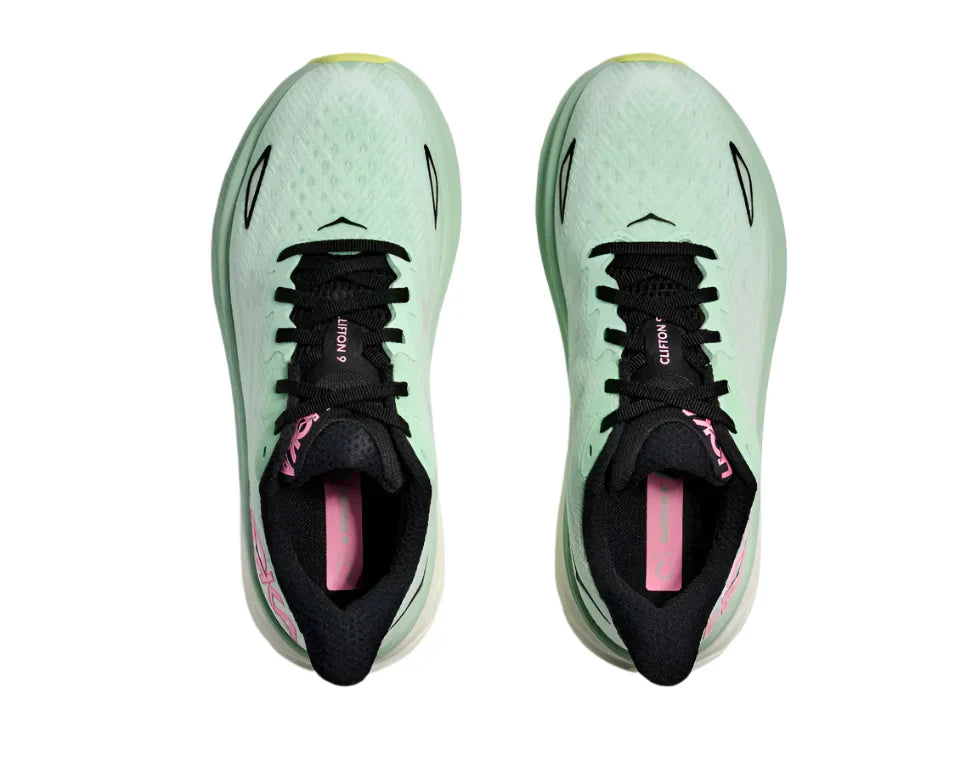 WOMEN'S HOKA CLIFTON 9 | MINT FLUORITE / SNOW MELT
