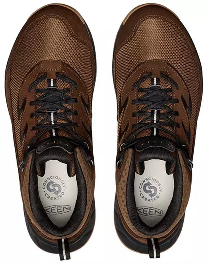 MEN'S KEEN HIGHTRAIL WATERPROOF HIKING BOOT | DARK EARTH / OAK BUFF