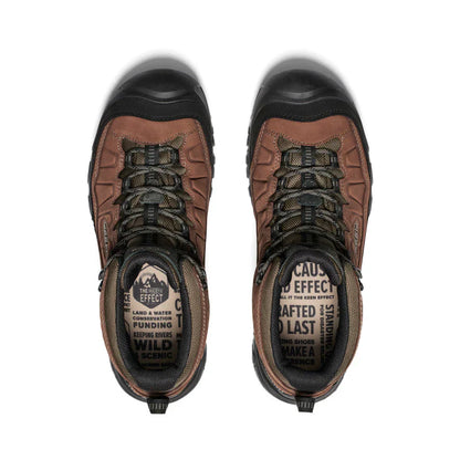 MEN'S KEEN TARGHEE IV WATERPROOF HIKING BOOT | BISON / BLACK