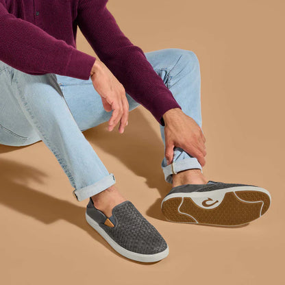 MEN'S OLUKAI LAE'AHI LAUHALA | ASH / ASH