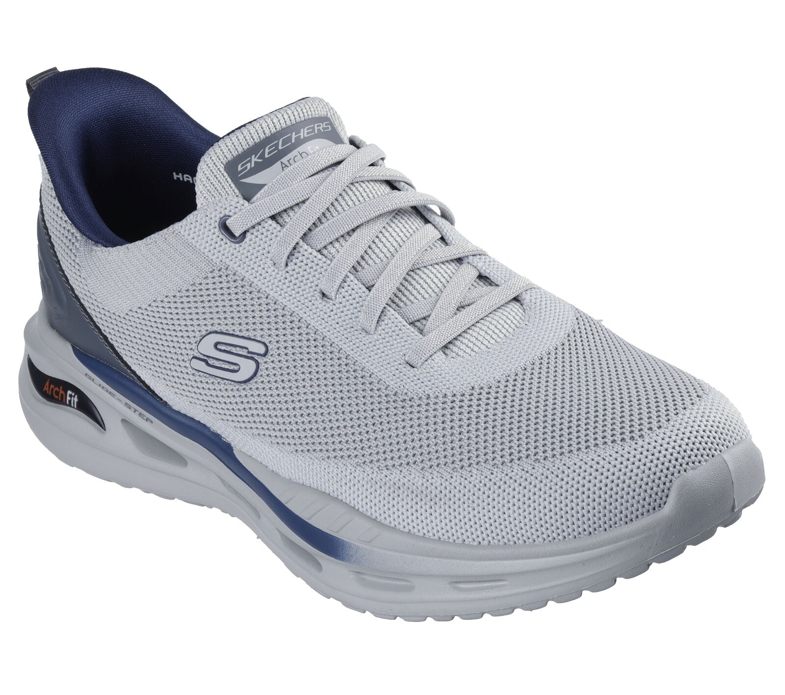 MEN'S SKECHERS SLIP-INS RELAXED FIT: ARCH FIT ORVAN - KINCADE | LIGHT GRAY