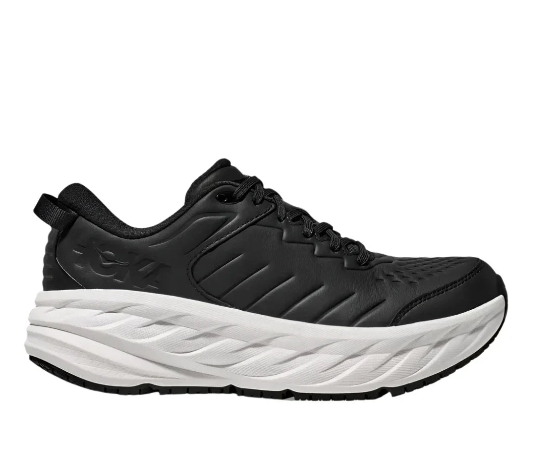 MEN'S HOKA BONDI SLIP RESISTANT | CARBON BLACK / WHITE