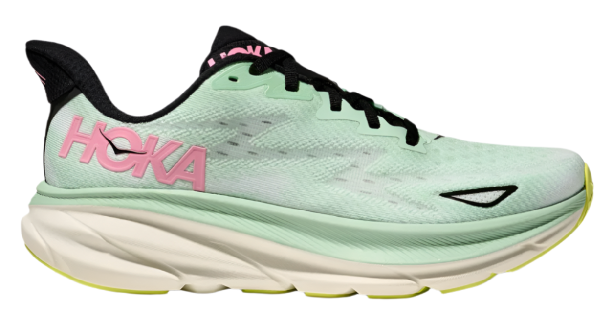 WOMEN'S HOKA CLIFTON 9 | MINT FLUORITE / SNOW MELT