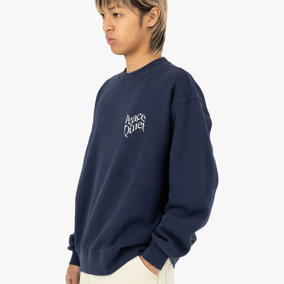 Museum of Peace & Quiet Warped Crewneck / Navy