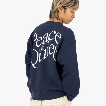 Museum of Peace & Quiet Warped Crewneck / Navy