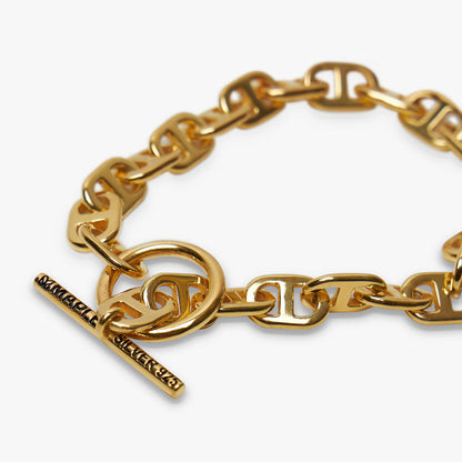 MAPLE Chain Link Bracelet / 14K Gold Plated