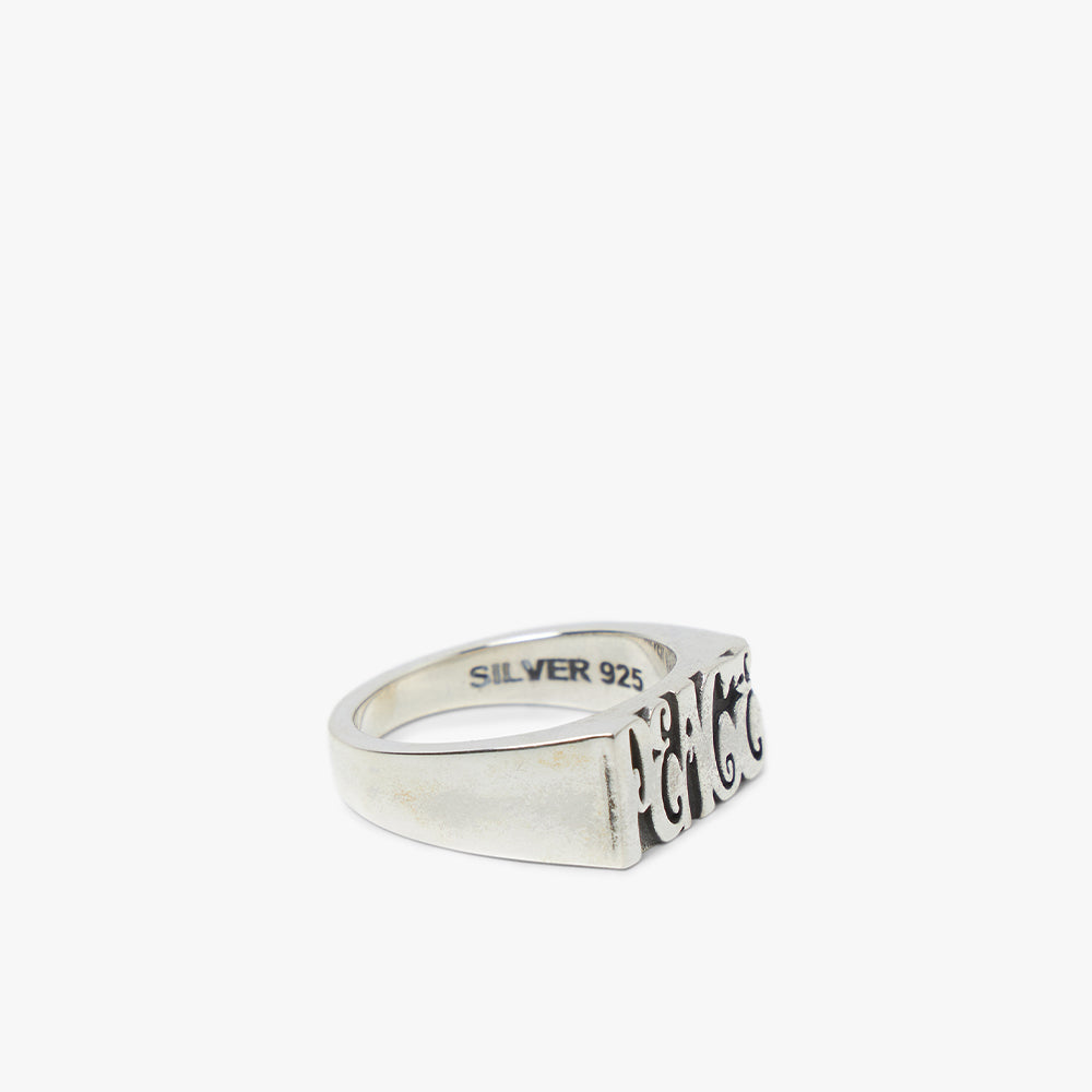 MAPLE Word Peace Ring / Silver .925