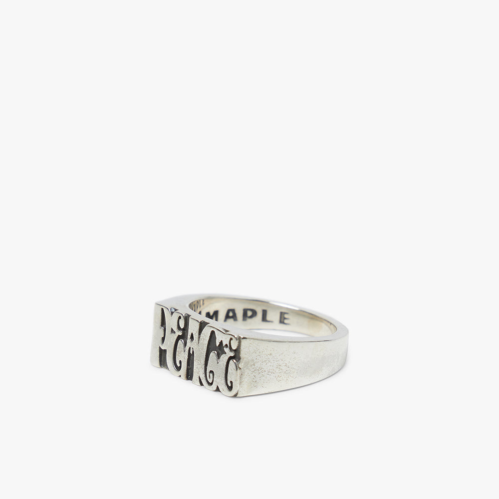 MAPLE Word Peace Ring / Silver .925