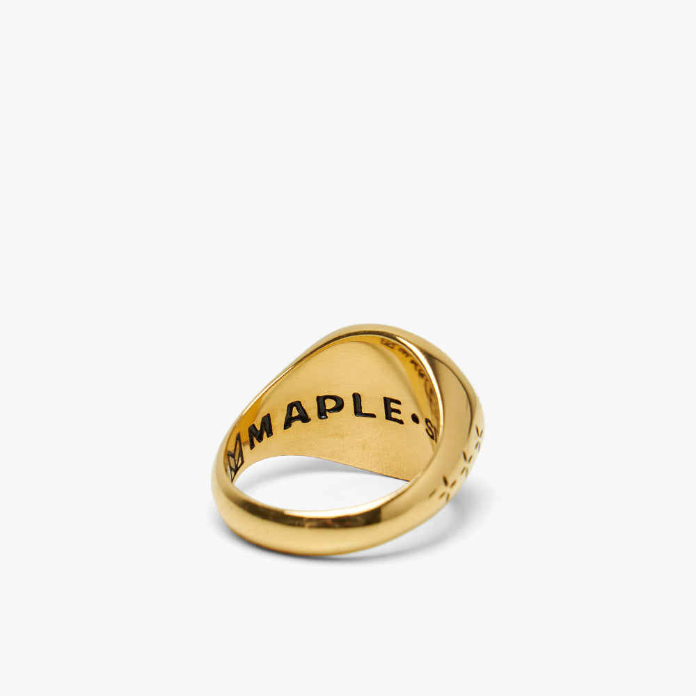 MAPLE Tubby Ring 14K Gold Plated / Mother Of Pearl