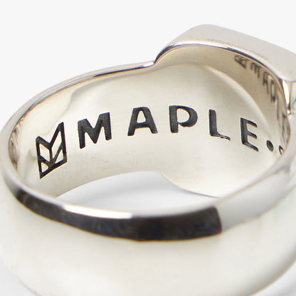 Maple Smiley Signet / Silver 925