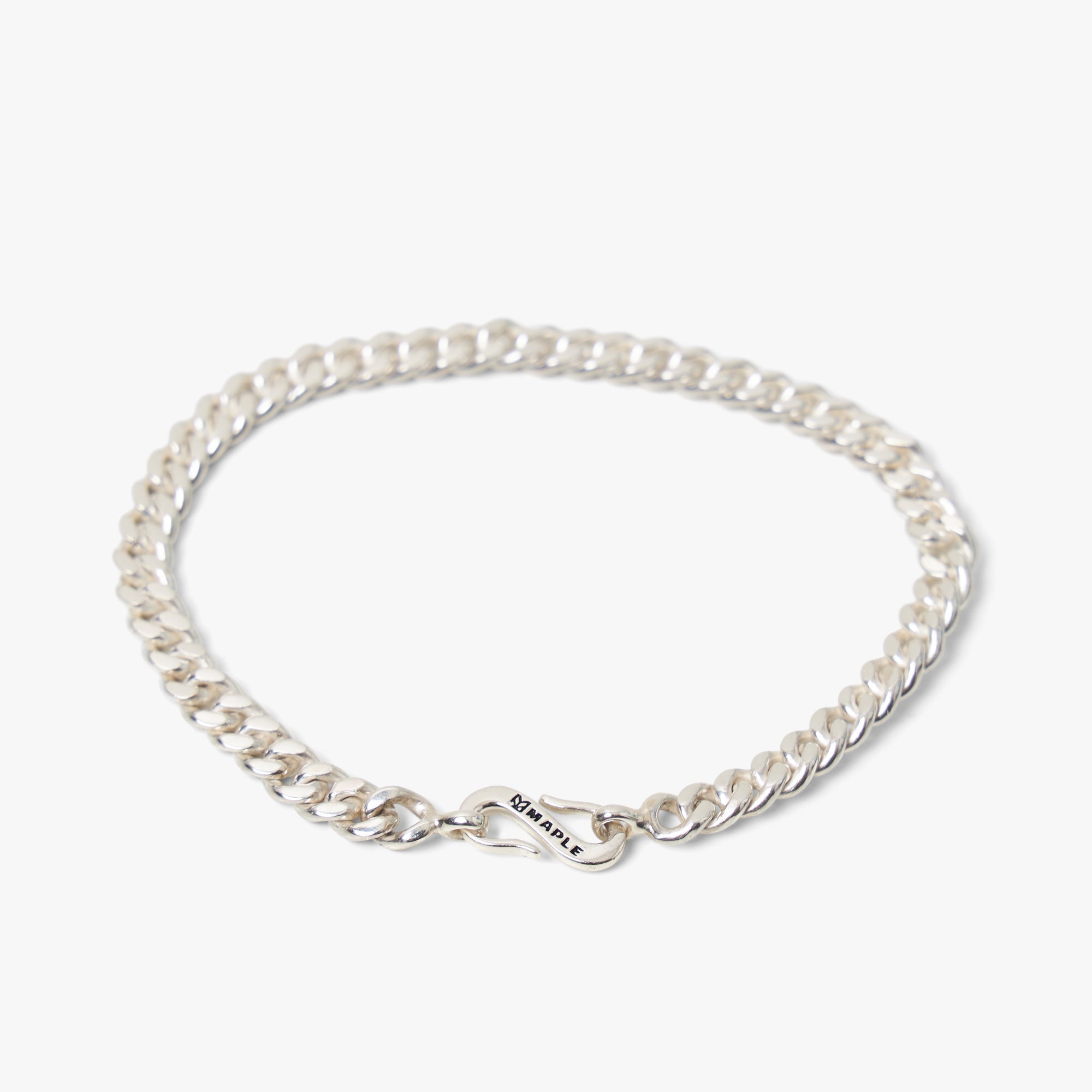 Maple Cuban Link Bracelet 5mm / Silver 925