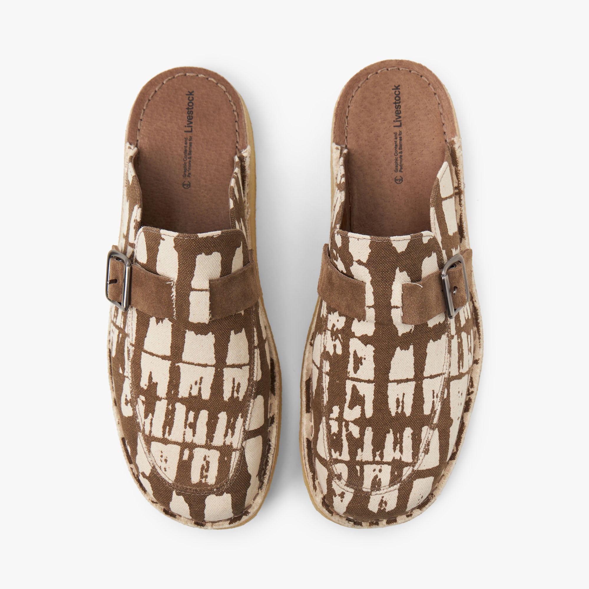 Livestock x Padmore & Barnes Side Seam Mule / Brown