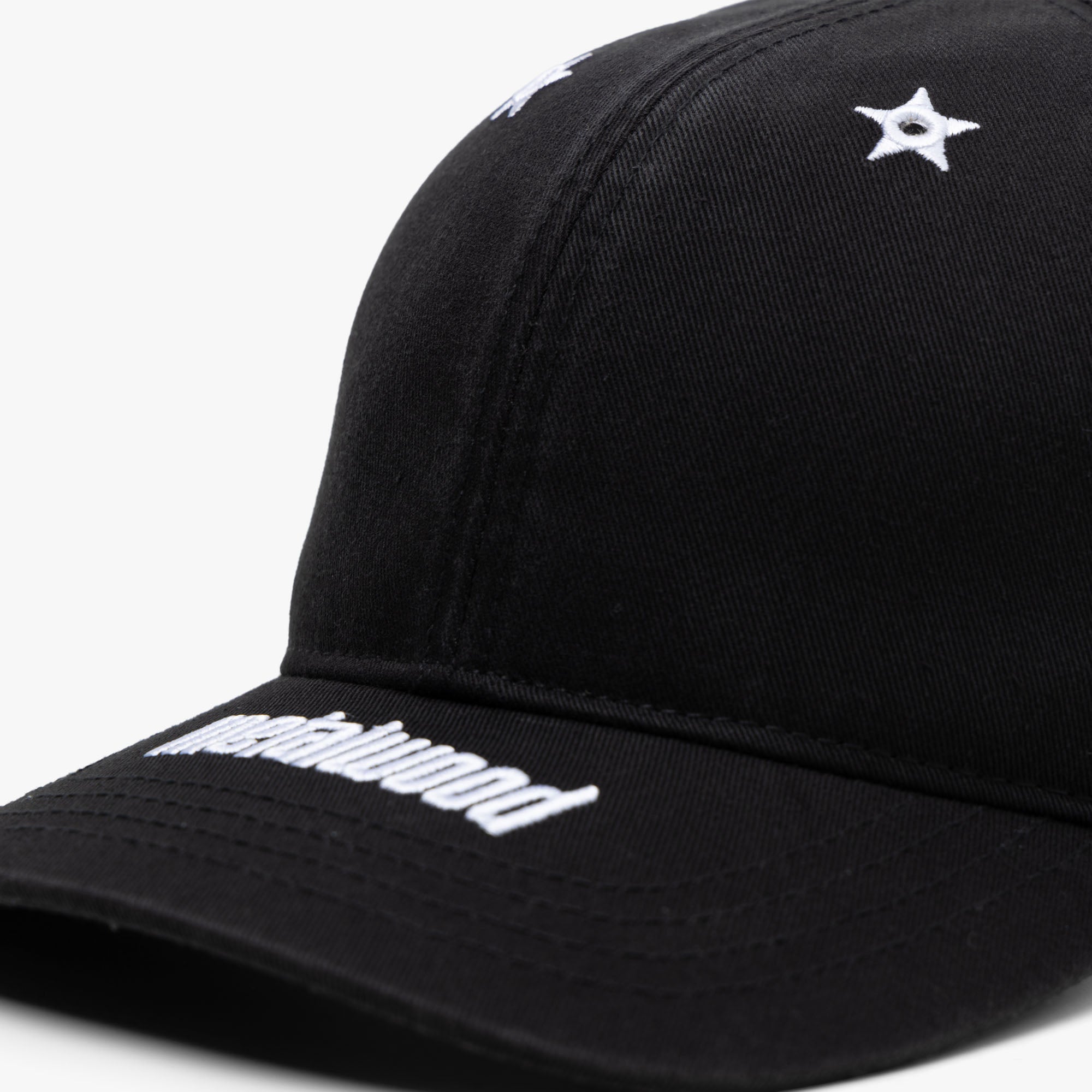 Metalwood Starshot 6-Panel Strapback Hat / Black