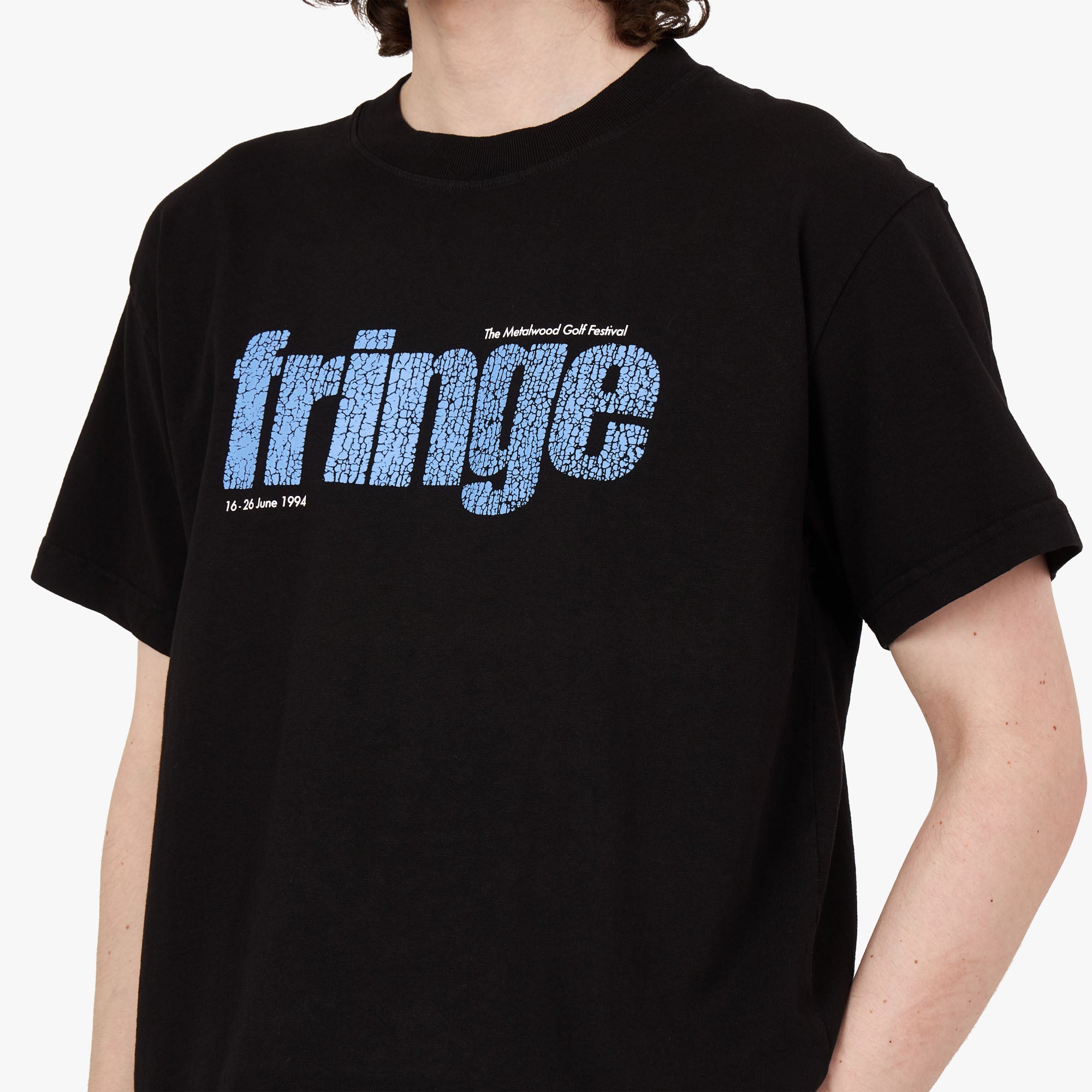 Metalwood Fringe T-shirt / Black