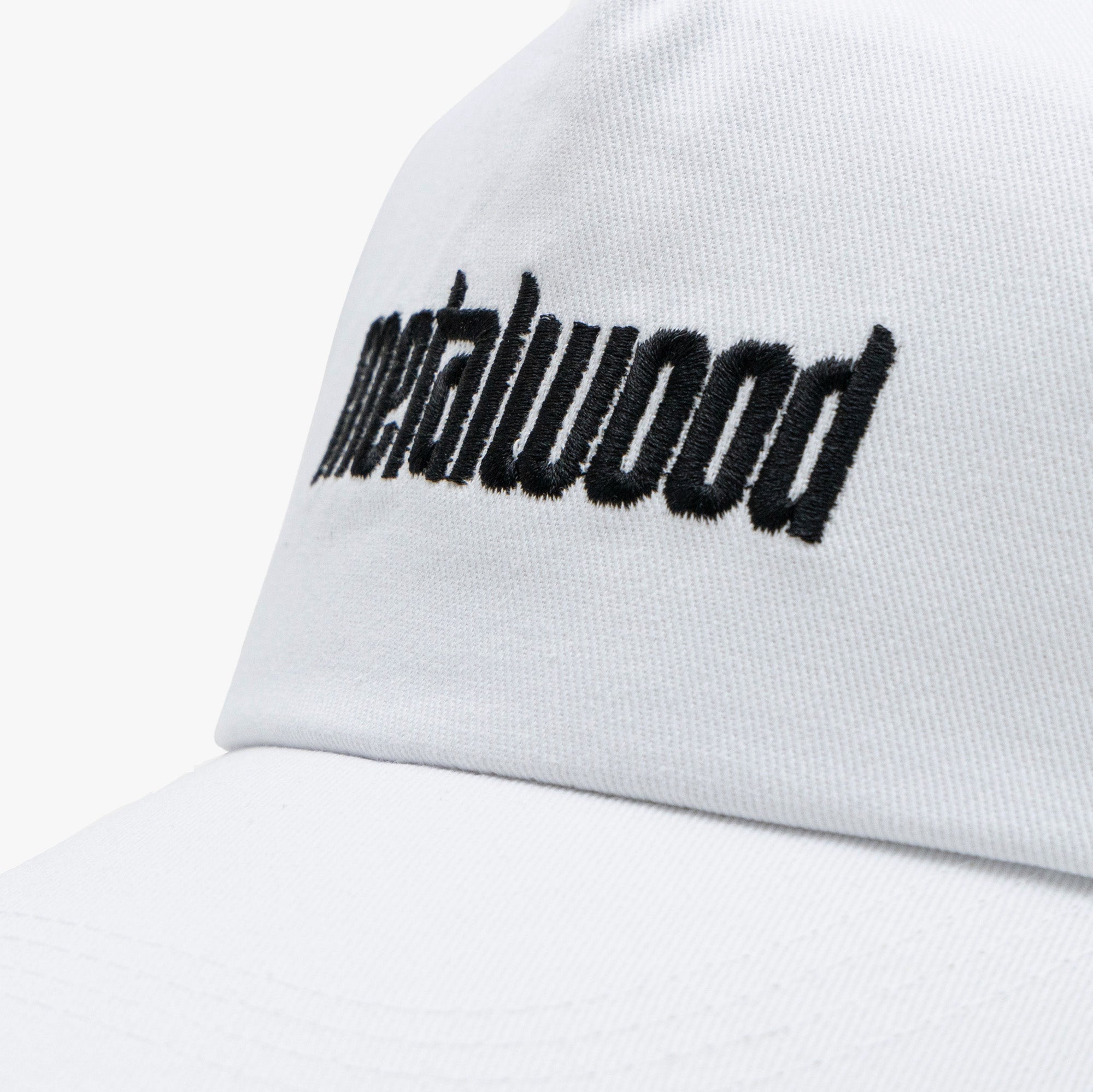 Metalwood Logo 5-Panel Hat White