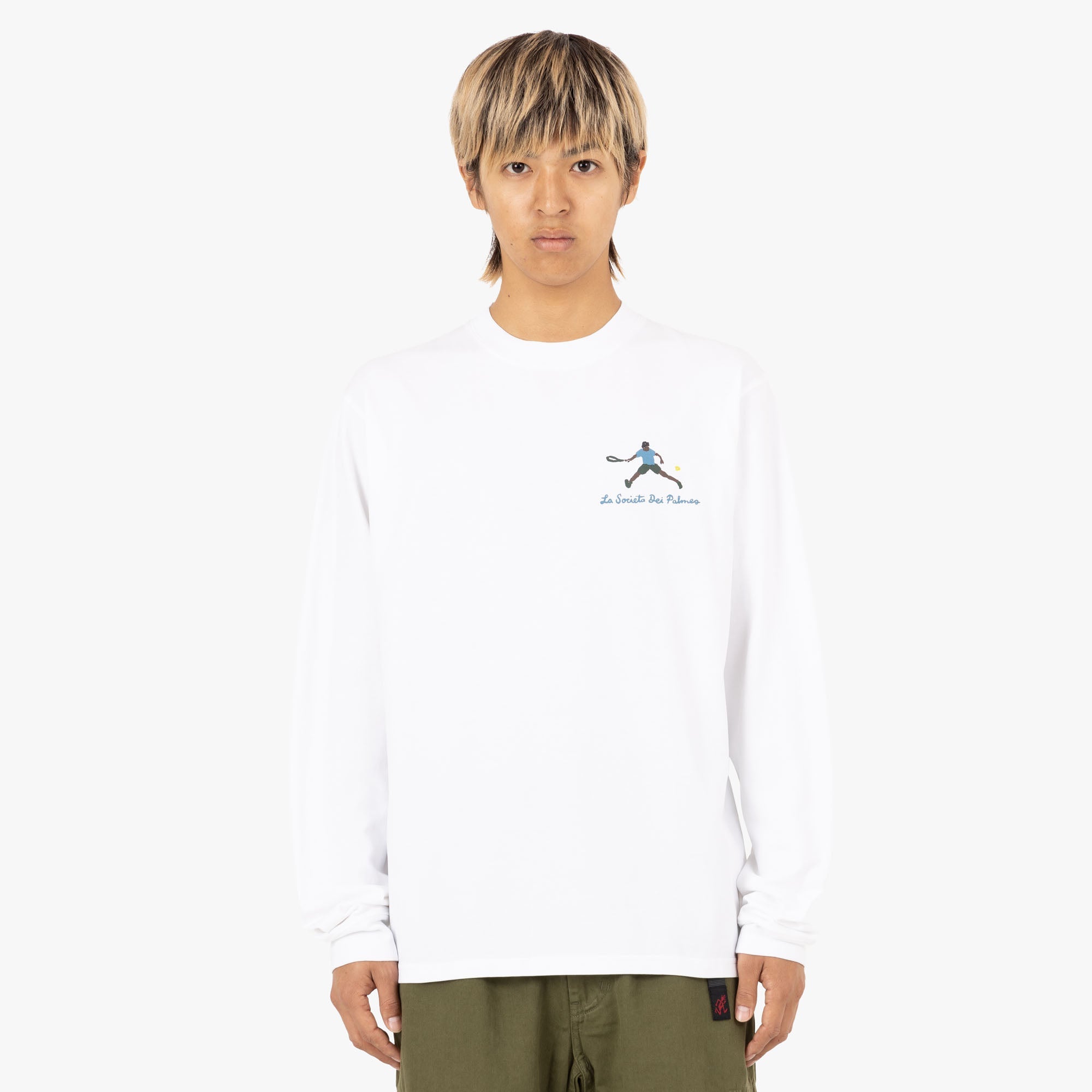Palmes Societ� LS T-Shirt / White