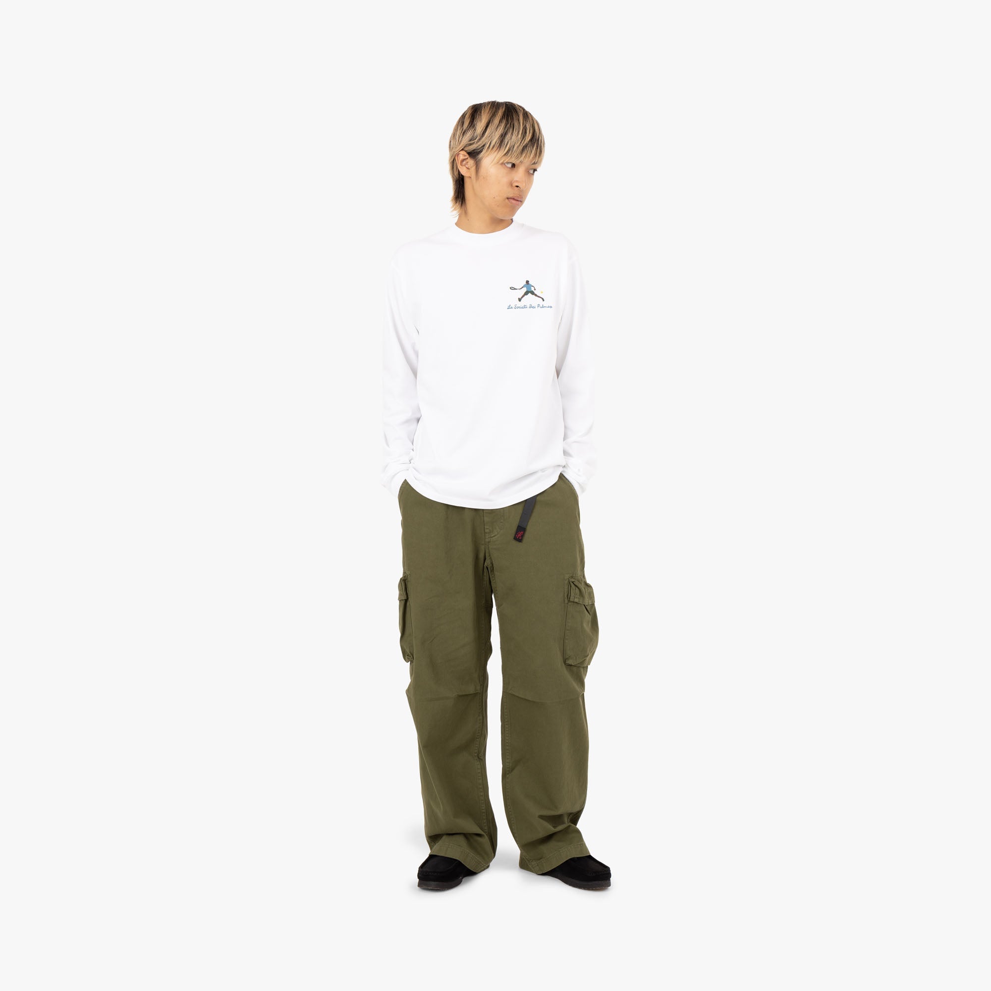 Palmes Societ� LS T-Shirt / White