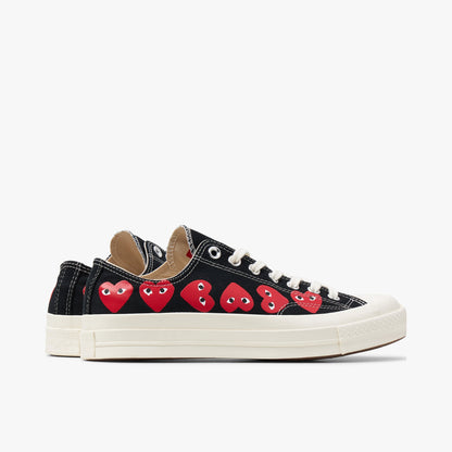 Converse x COMME des GARÇONS PLAY Chuck Taylor Ox / Multi Heart Black