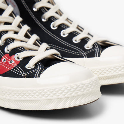 Converse x COMME des GARÇONS PLAY Chuck Taylor Hi Multi Heart Black