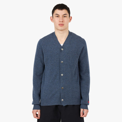 COMME des GAR�ONS PLAY Small Red Heart Cardigan / Navy