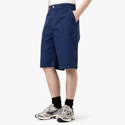 Palmes Twill Patch Shorts Blue