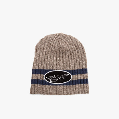 4YE Signature Patch Beanie / Grey / Navy