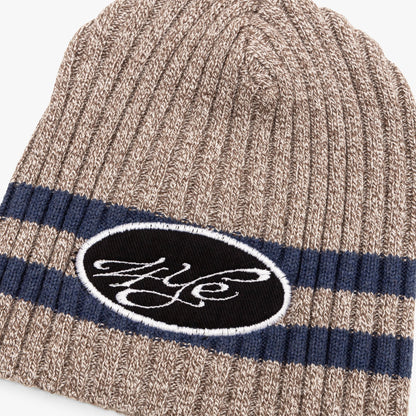 4YE Signature Patch Beanie / Grey / Navy
