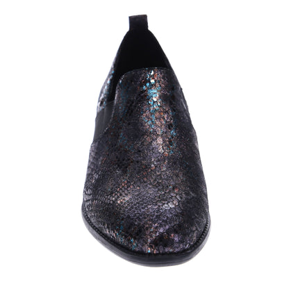 WOMEN'S REVERE BUDAPEST SLIP ON | METALLIC PYTHON