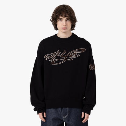4YE Chenille Knit Sweater / Black