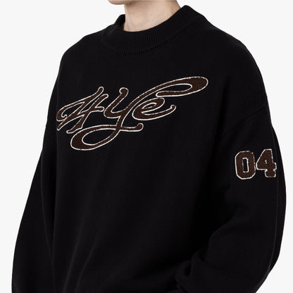 4YE Chenille Knit Sweater / Black