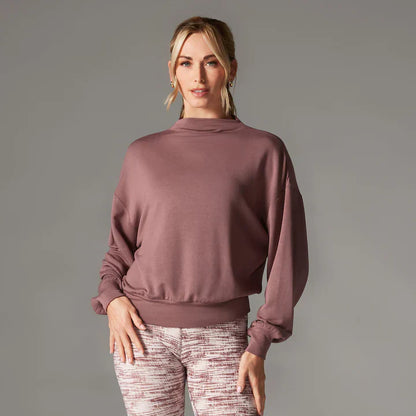 WOMEN'S TAVI TAVILUXE® SLOPE CREW SWEATSHIRT | ROSE
