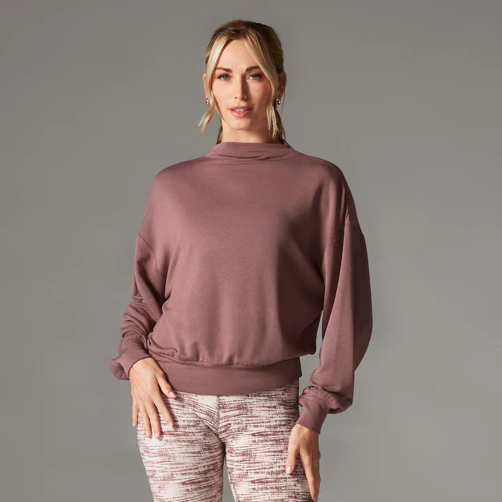 WOMEN'S TAVI TAVILUXE® SLOPE CREW SWEATSHIRT | ROSE
