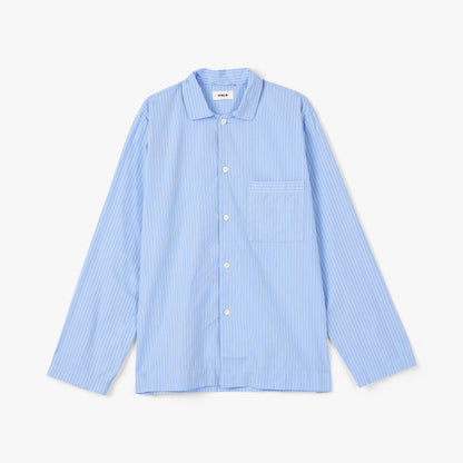 Tekla Poplin Long Sleeve Shirt / Pin Stripes