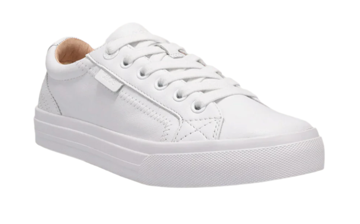 WOMEN'S TAOS PLIM SOUL LUX SNEAKER | WHITE LEATHER