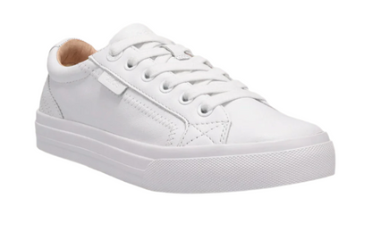 WOMEN'S TAOS PLIM SOUL LUX SNEAKER | WHITE LEATHER