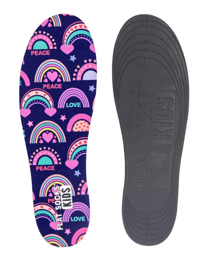KIDS FLAT SOCKS MESH | RAINBOW EXPLOSION