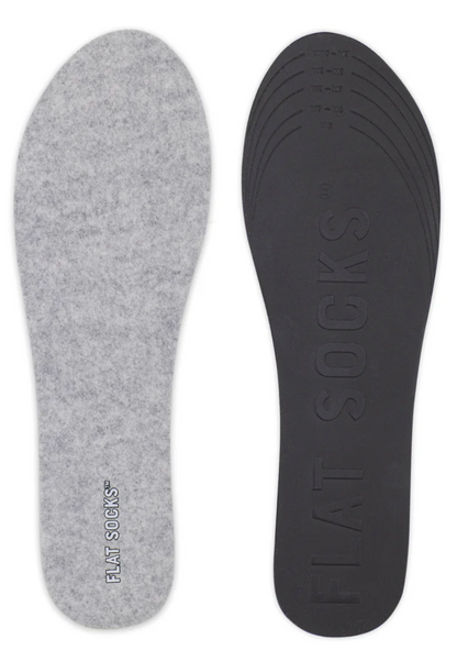 UNISEX FLAT SOCKS MICRO WOOL | LIGHT HEATHER GREY
