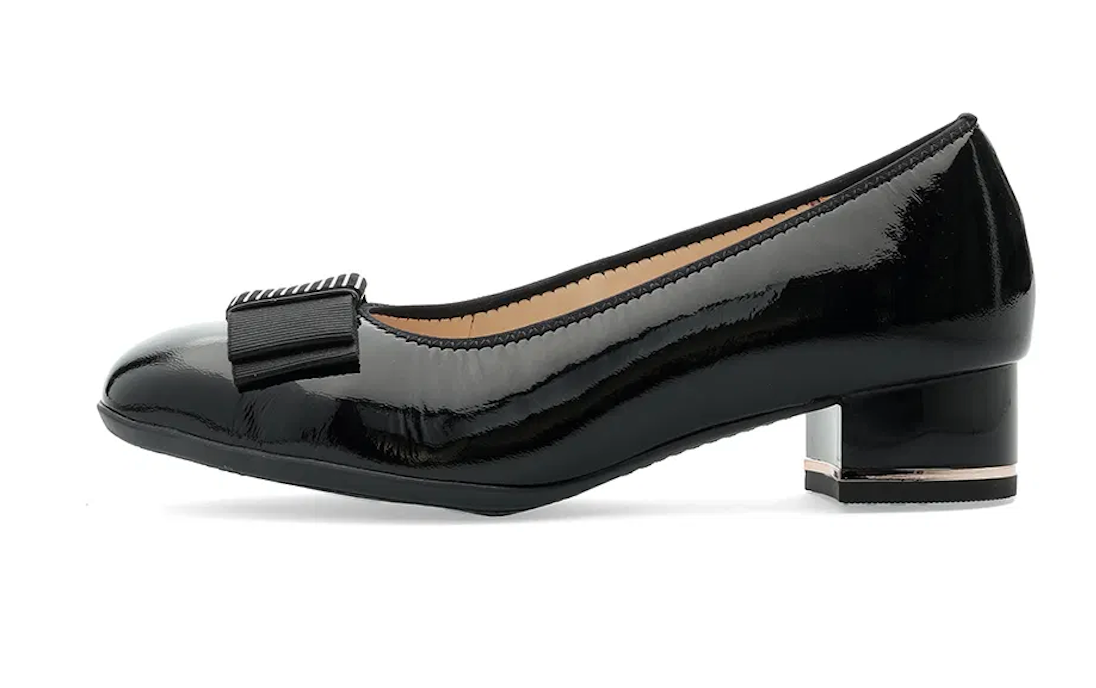 WOMEN'S ARA BLOCK HEEL PUMP | BLACK